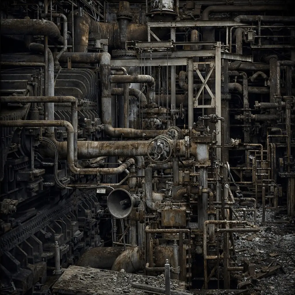 Industrial plant dismantling scrap