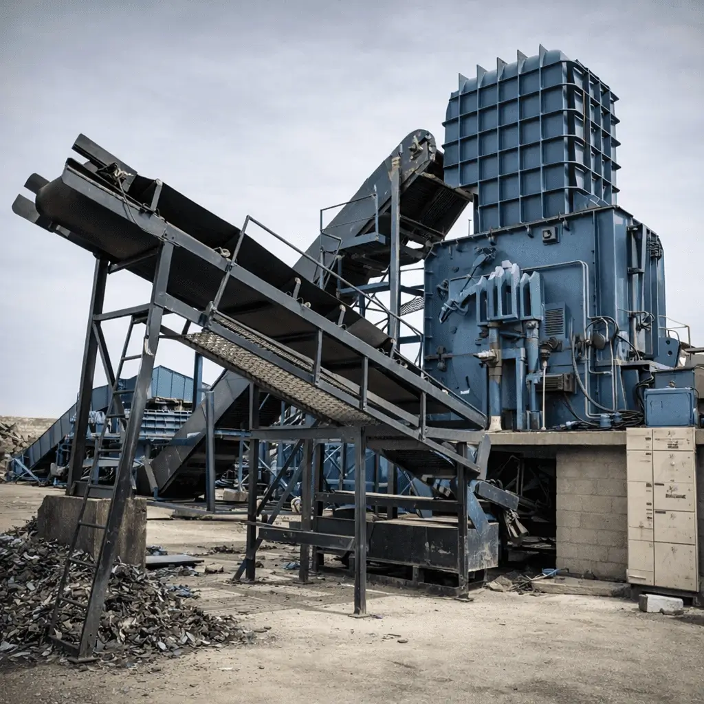 Heavy industrial machinery scrap