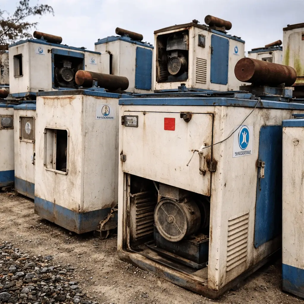 Old commercial generator scrap