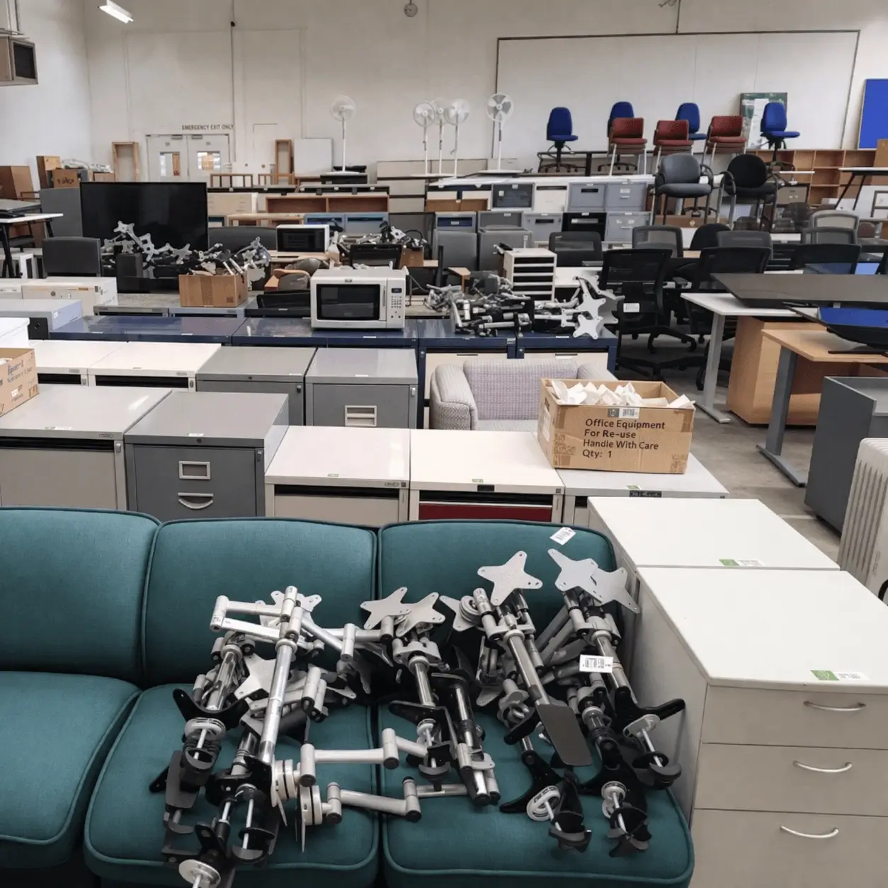 Old office furniture scrap